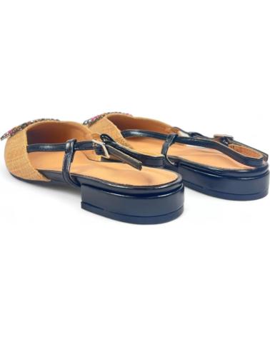 Sandálias de Mulher TIMBOS SANDALIA TACON DESTALONADO MUJER NEGRO 129545 NEGRO