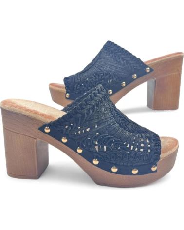 Décolleté-De-Mujer-TIMBOS-ZUECO-TACON-DE-MADERA-COLOR-NEGRO-129538-MARRóN
