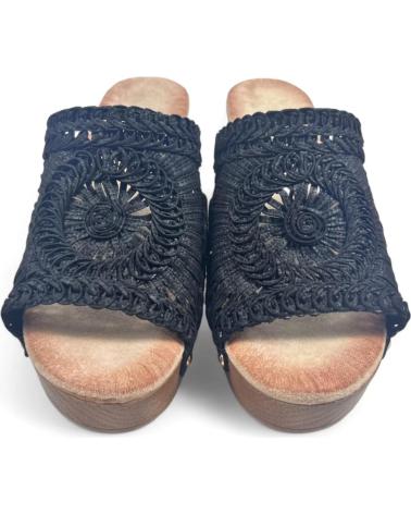 Décolleté-De-Mujer-TIMBOS-ZUECO-TACON-DE-MADERA-COLOR-NEGRO-129538-MARRóN