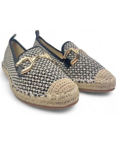 Mocasines de Mujer TIMBOS MOCASIN ESPARTO DE MUJER 129537 NEGRO