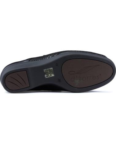 Schuhe für Damen DTORRES BAILARINAS LIEJA NEGRO