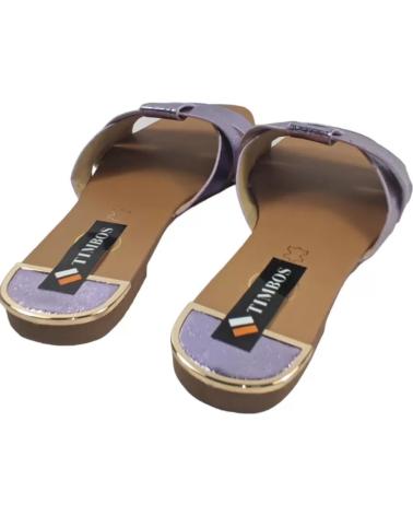 Sandálias de Mulher TIMBOS SANDALIA PLANA MUJER PURPURA 127657 MORADO