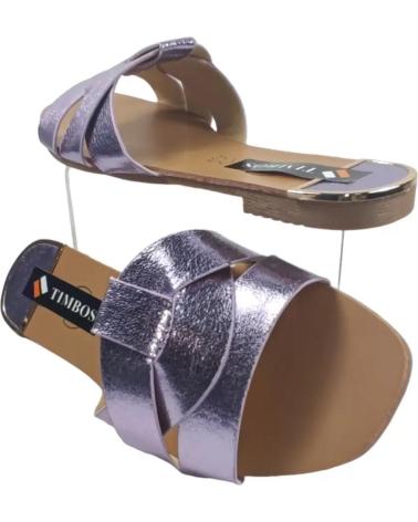 Sandálias de Mulher TIMBOS SANDALIA PLANA MUJER PURPURA 127657 MORADO