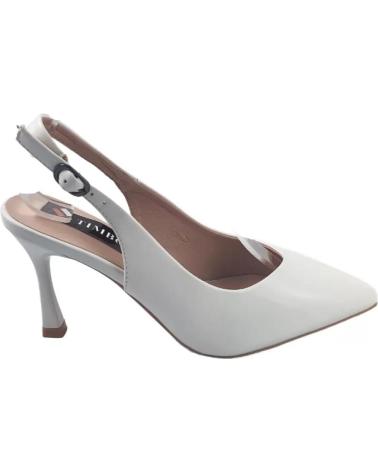 Sandalias de Mujer TIMBOS TACON DESTALONADO NOVIA 127539 BLANCO
