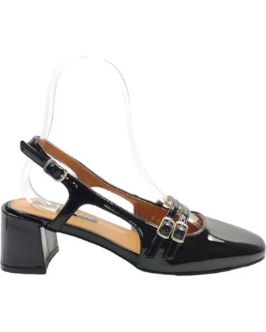 Woman Sandals TIMBOS TACON DESTALONADO MUJER 129718 NEGRO