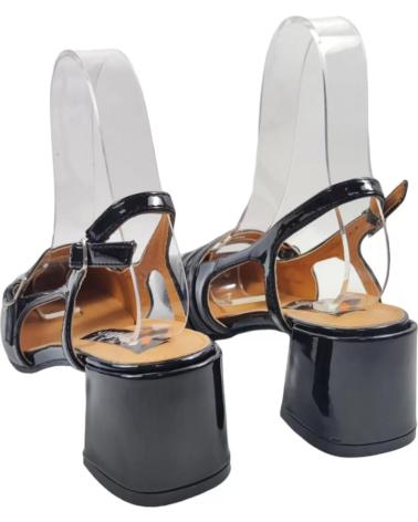 Woman Sandals TIMBOS TACON DESTALONADO MUJER 129718 NEGRO