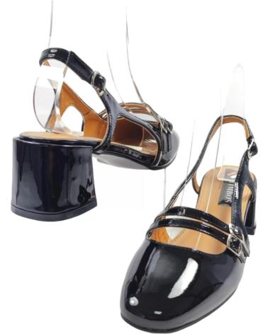 Woman Sandals TIMBOS TACON DESTALONADO MUJER 129718 NEGRO