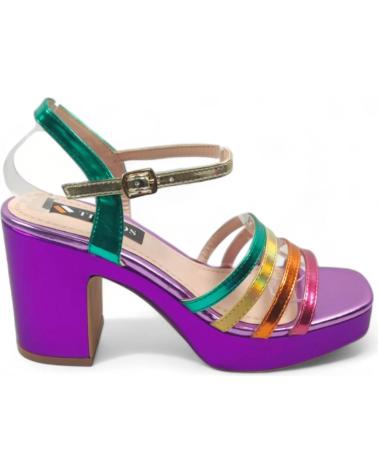 Woman Sandals TIMBOS SANDALIA TACON FIESTA MULTICOLOR 129586 VARIOS COLORES