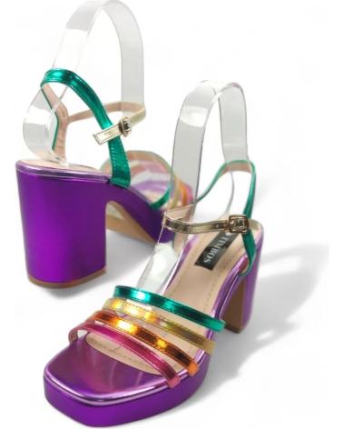 Woman Sandals TIMBOS SANDALIA TACON FIESTA MULTICOLOR 129586 VARIOS COLORES