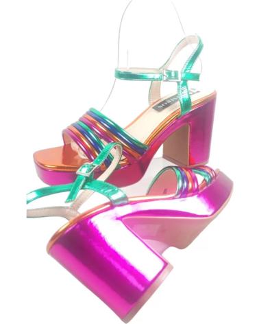 Woman Sandals TIMBOS SANDALIA TACON FIESTA MULTICOLOR 129584 VARIOS COLORES
