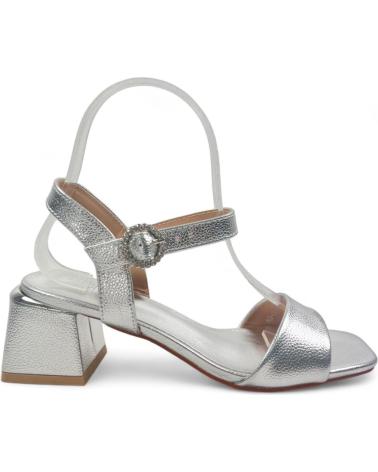 Sandalias de Mujer TIMBOS SANDALIA TACON FIESTA DE MUJER PLATA PLATEADO