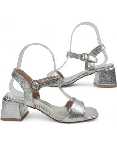 Sandales pour Femme TIMBOS SANDALIA TACON FIESTA DE MUJER PLATA PLATEADO
