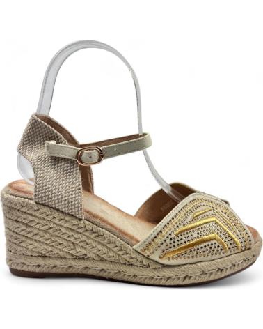Sandalias de Mujer TIMBOS SANDALIA CUNA ESPARTO MUJER ORO 129474 AMARILLO