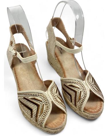 Sandalias de Mujer TIMBOS SANDALIA CUNA ESPARTO MUJER BRONCE 129473 NARANJA
