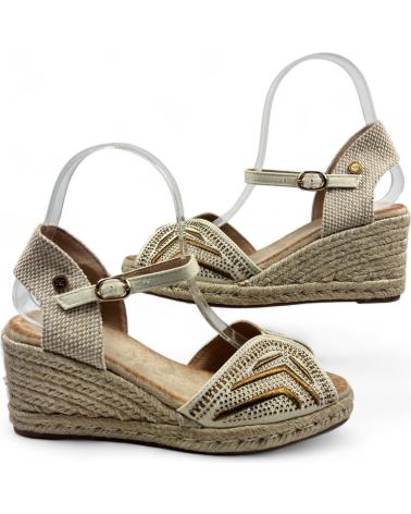 Sandalias de Mujer TIMBOS SANDALIA CUNA ESPARTO MUJER BRONCE 129473 NARANJA