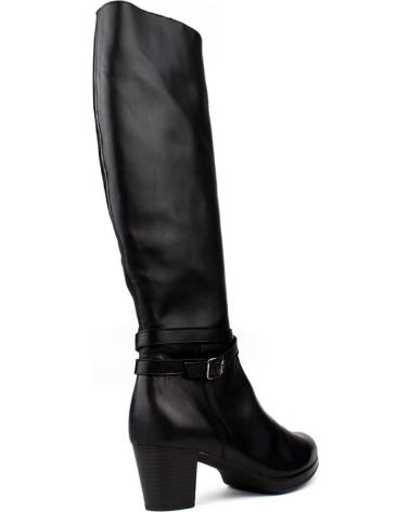 Stivali per Donna KROC BOTAS ALTAS DE PIEL NEGRO