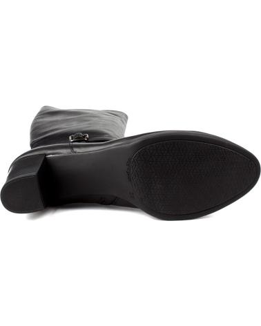 Stivali per Donna KROC BOTAS ALTAS DE PIEL NEGRO