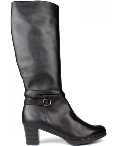 Stivali per Donna KROC BOTAS ALTAS DE PIEL NEGRO
