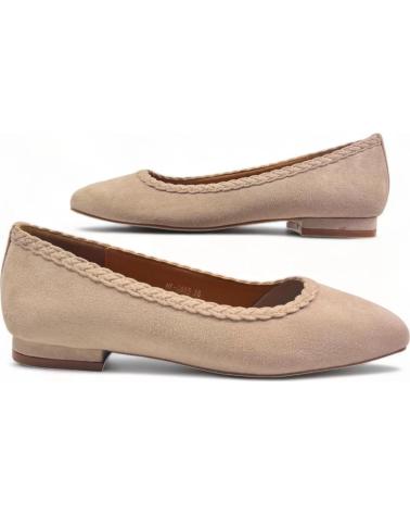Sabrinas de Mulher TIMBOS MANOLETINA PLANA DE MUJER APRICOT 129177 BEIGE