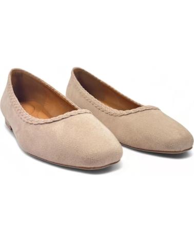 Sabrinas de Mulher TIMBOS MANOLETINA PLANA DE MUJER APRICOT 129177 BEIGE
