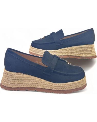 Mocasines de Mujer TIMBOS MOCASIN CUNA ESPARTO VESTIR DE MUJER 129154 NEGRO