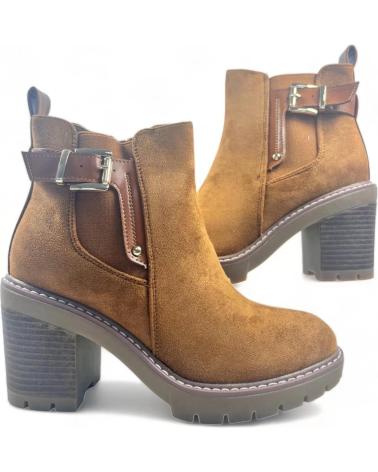 Botines de Mujer TIMBOS BOTIN TACON DE MUJER CAMEL 128939 MARRóN