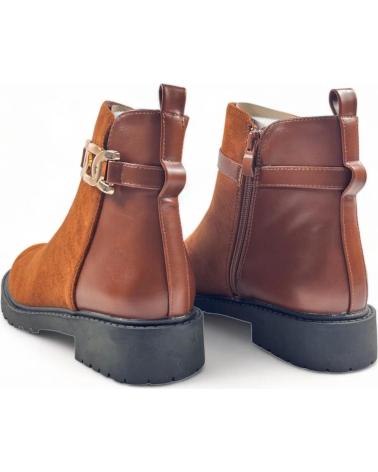 Stivaletti-De-Mujer-TIMBOS-BOTIN-PLANO-DE-MUJER-CUERO-128857-MARRóN