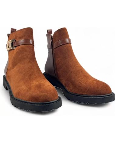 Stivaletti-De-Mujer-TIMBOS-BOTIN-PLANO-DE-MUJER-CUERO-128857-MARRóN