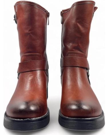 Stivaletti per Donna TIMBOS BOTIN TIPO MOTORISTA DE MUJER CAMEL 128850 MARRóN