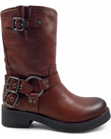 Stivaletti per Donna TIMBOS BOTIN TIPO MOTORISTA DE MUJER CAMEL 128850 MARRóN