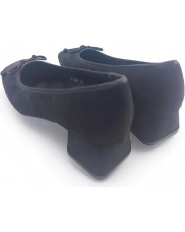 Schuhe für Damen TIMBOS MOCASIN CON TACON DE MUJER 128645 NEGRO