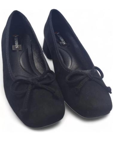 Schuhe für Damen TIMBOS MOCASIN CON TACON DE MUJER 128645 NEGRO