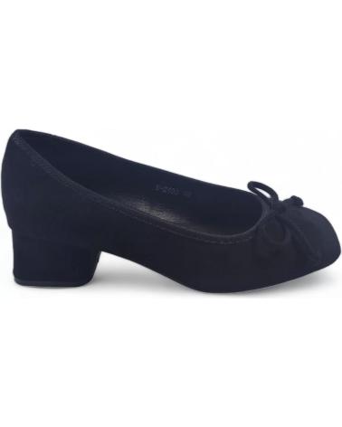 Schuhe für Damen TIMBOS MOCASIN CON TACON DE MUJER 128645 NEGRO