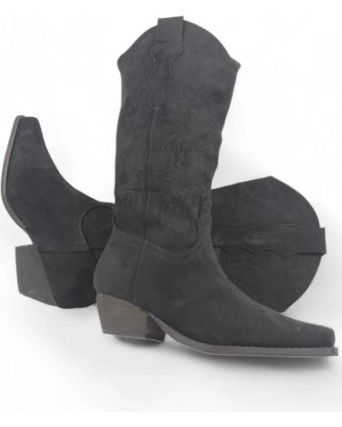 Botas de Mulher TIMBOS BOTA TEJANA DE MUJER 128626 NEGRO