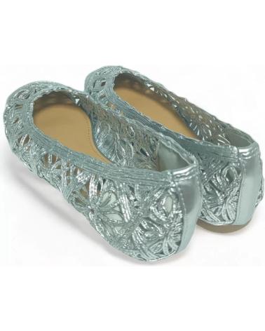 Sabrinas de Mulher TIMBOS MANOLETINAS PLANAS DE MUJER PLATA 128620 PLATEADO