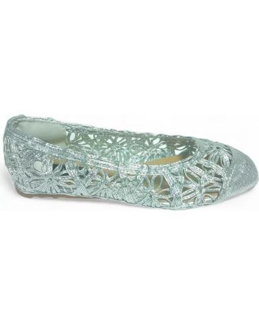 Sabrinas de Mulher TIMBOS MANOLETINAS PLANAS DE MUJER PLATA 128620 PLATEADO