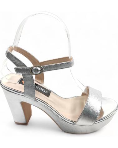 Sandalias de Mujer TIMBOS SANDALIA TACON FIESTA DE MUJER PLATA 128618 PLATEADO