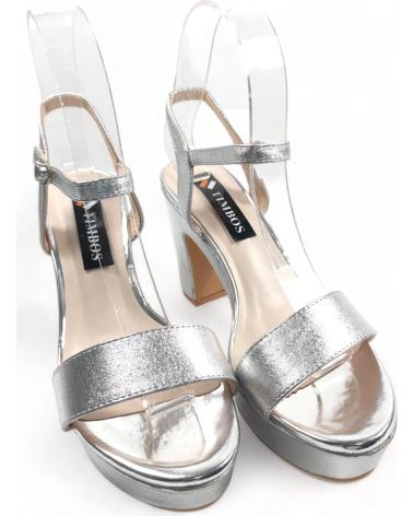 Sandalen für Damen TIMBOS SANDALIA TACON FIESTA DE MUJER PLATA 128618 PLATEADO