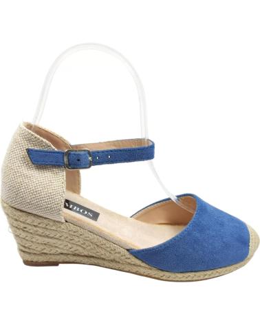 Sandálias de Mulher TIMBOS SANDALIA CUNA ESPARTO MUJER 128365 AZUL