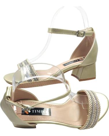 Woman Sandals TIMBOS SANDALIA TACON FIESTA DE MUJER ORO 128313 AMARILLO