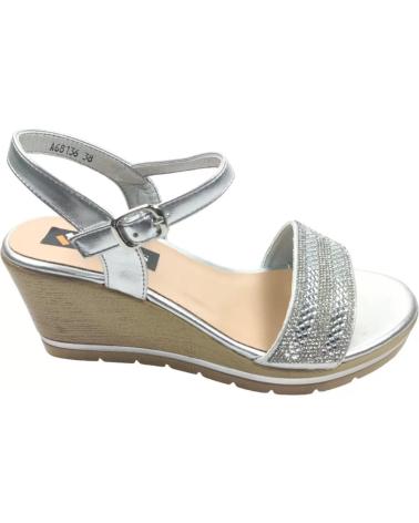 Sandales pour Femme TIMBOS SANDALIA CUNA MUJER PLATA 128279 PLATEADO