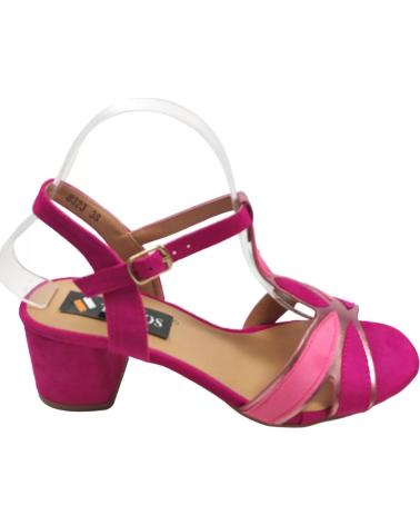 Sandalias de Mujer TIMBOS SANDALIA TACON VESTIR DE MUJER FUCSIA 128278 MORADO