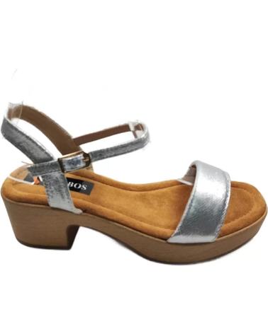 Sandales pour Femme TIMBOS SANDALIA TACON DIA MUJER PLATA 128222 PLATEADO