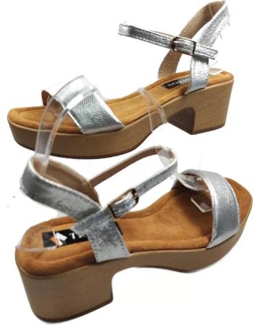 Sandales pour Femme TIMBOS SANDALIA TACON DIA MUJER PLATA 128222 PLATEADO