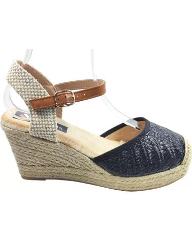 Sandalias de Mujer TIMBOS SANDALIA CUNA ESPARTO MUJER 127716 NEGRO