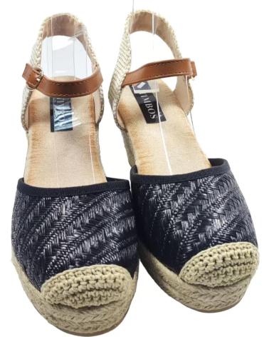 Sandalias de Mujer TIMBOS SANDALIA CUNA ESPARTO MUJER 127716 NEGRO