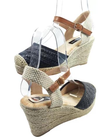 Sandalias de Mujer TIMBOS SANDALIA CUNA ESPARTO MUJER 127716 NEGRO