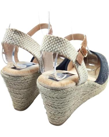 Sandalias de Mujer TIMBOS SANDALIA CUNA ESPARTO MUJER 127716 NEGRO