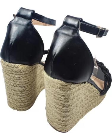 Sandalias de Mujer TIMBOS SANDALIA CUNA ESPARTO MUJER 127668 NEGRO