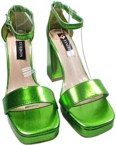 Sandali per Donna TIMBOS SANDALIA TACON FIESTA PLATAFORMA MUJER 127637 VERDE